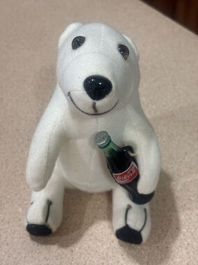 Coca Cola White Plush Polar Bear Vintage